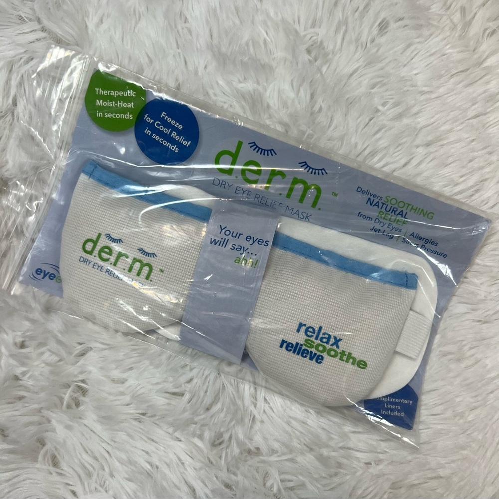 Eye Relief Mask - Warm or cool weighted sleep mask dry eye therapy therapeutic